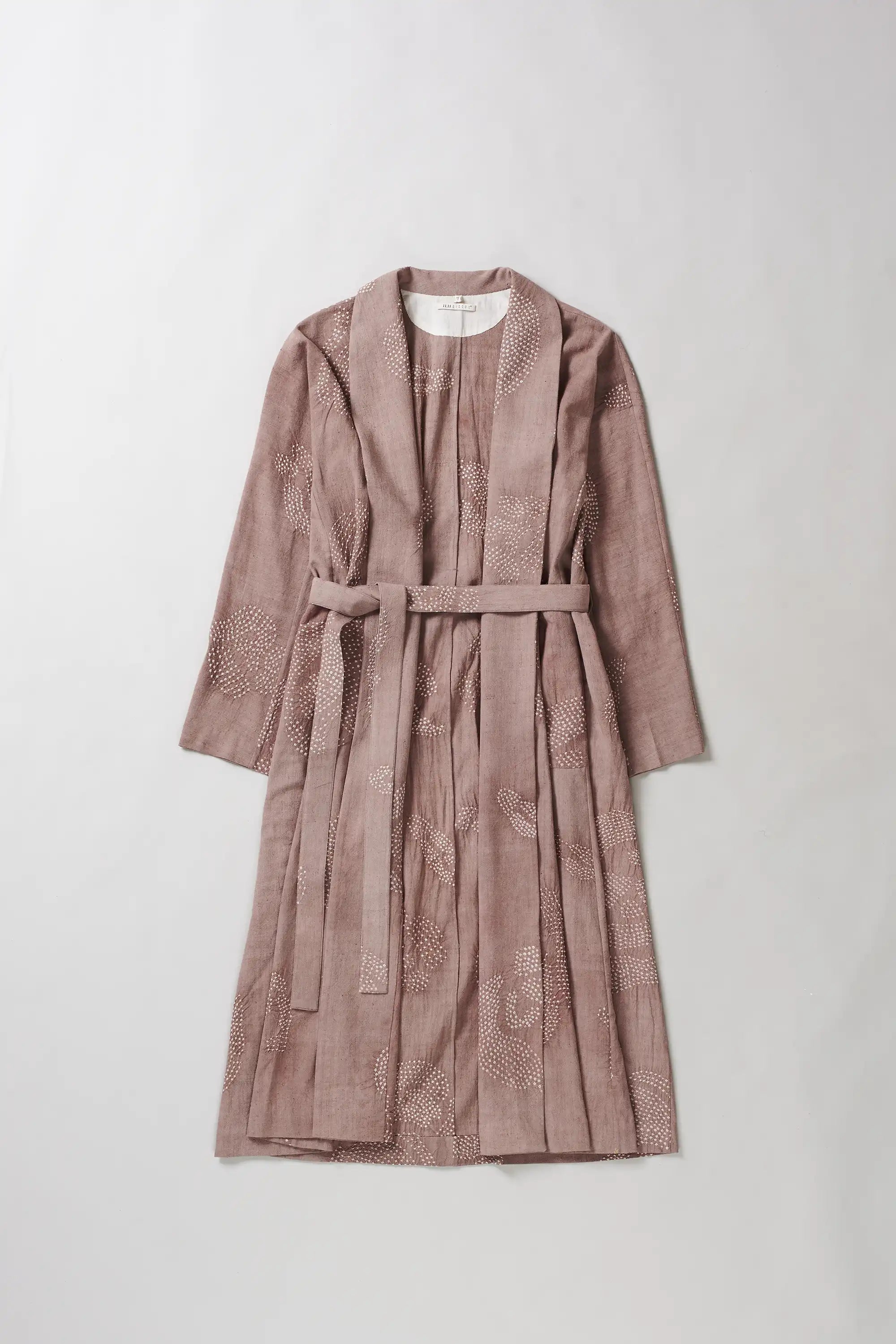 Front image of old rose cotton shrug