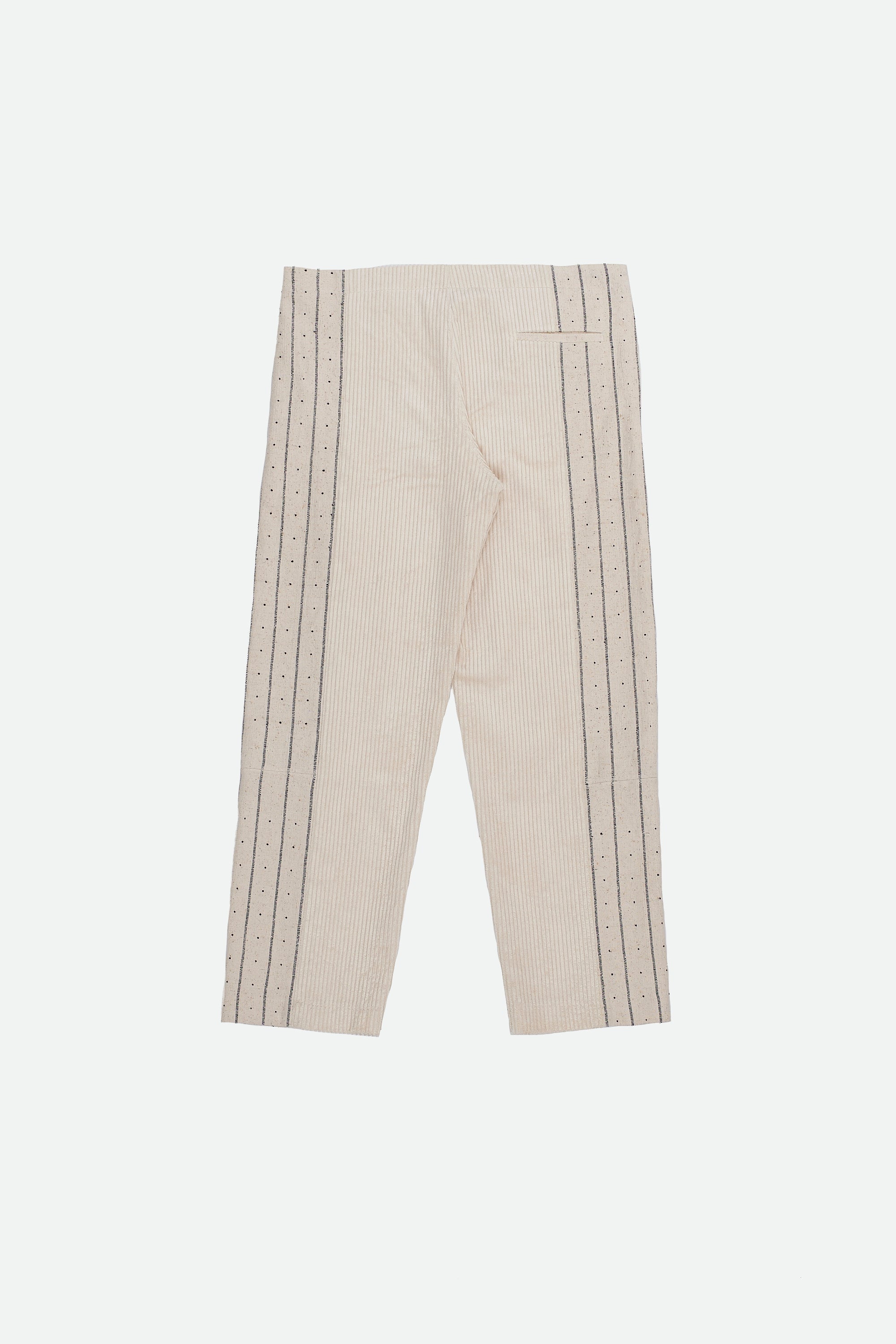 A back shot of a ecru tangaliya pant