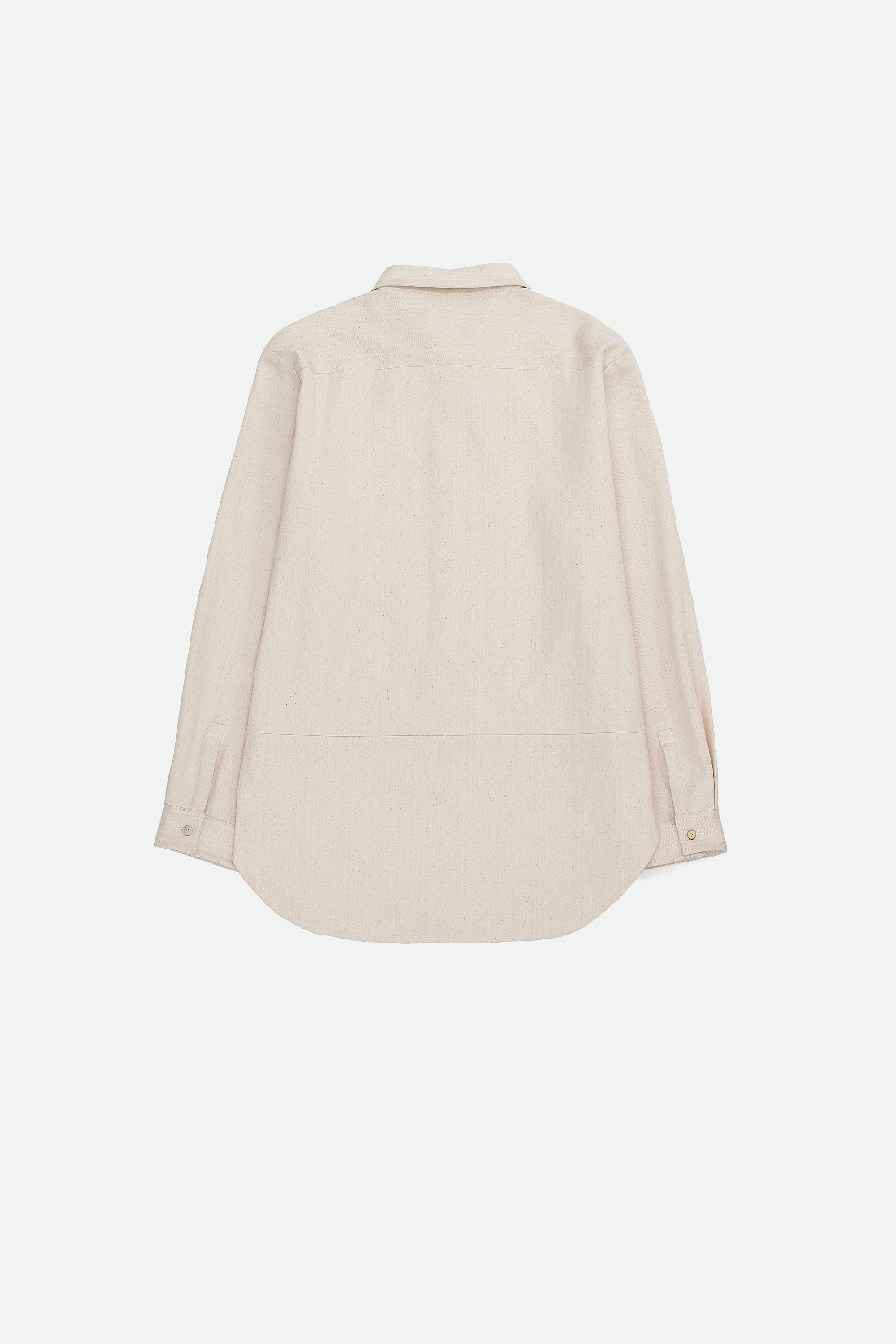 Ecru cotton shirt