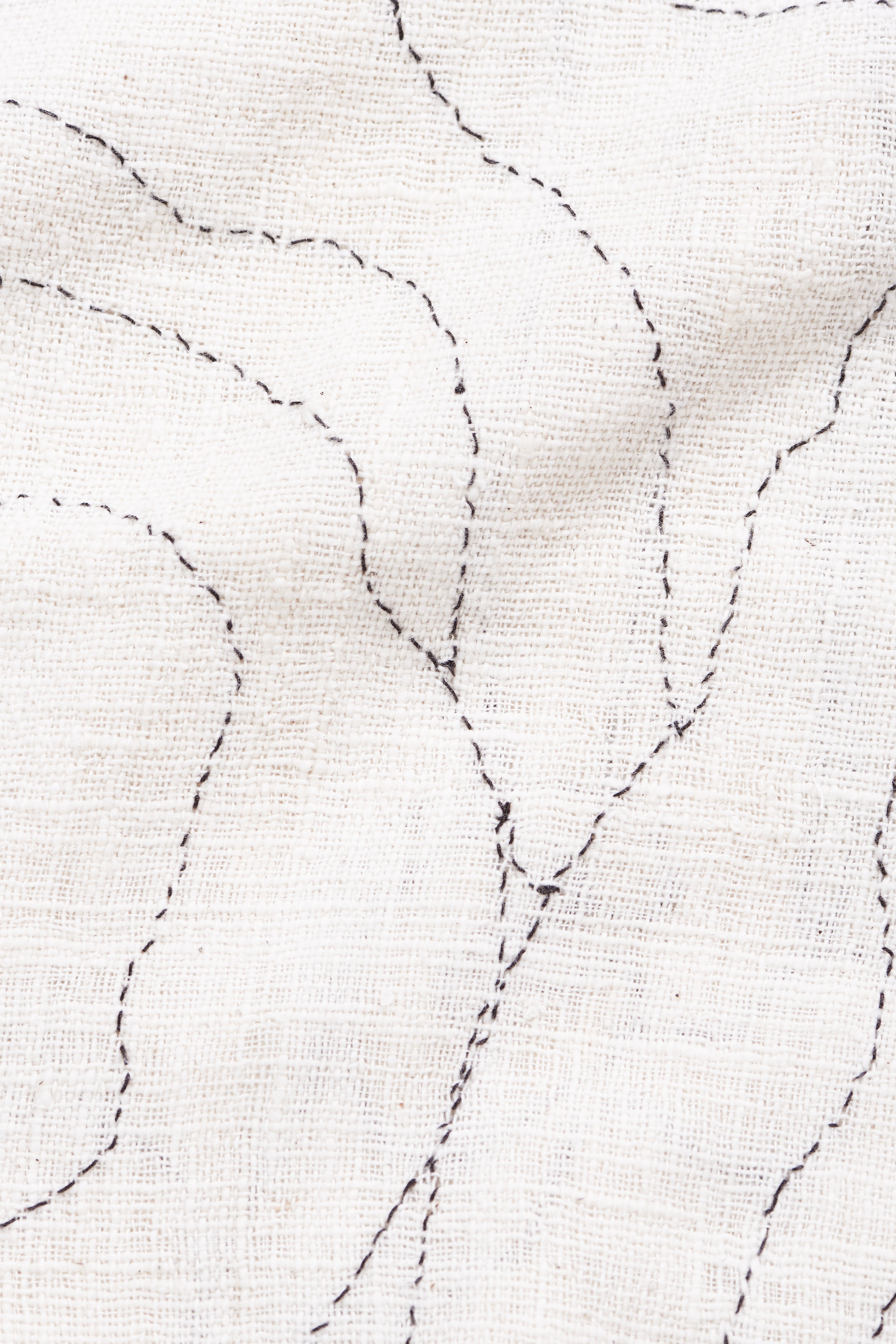 Fabric close-up with kantha work