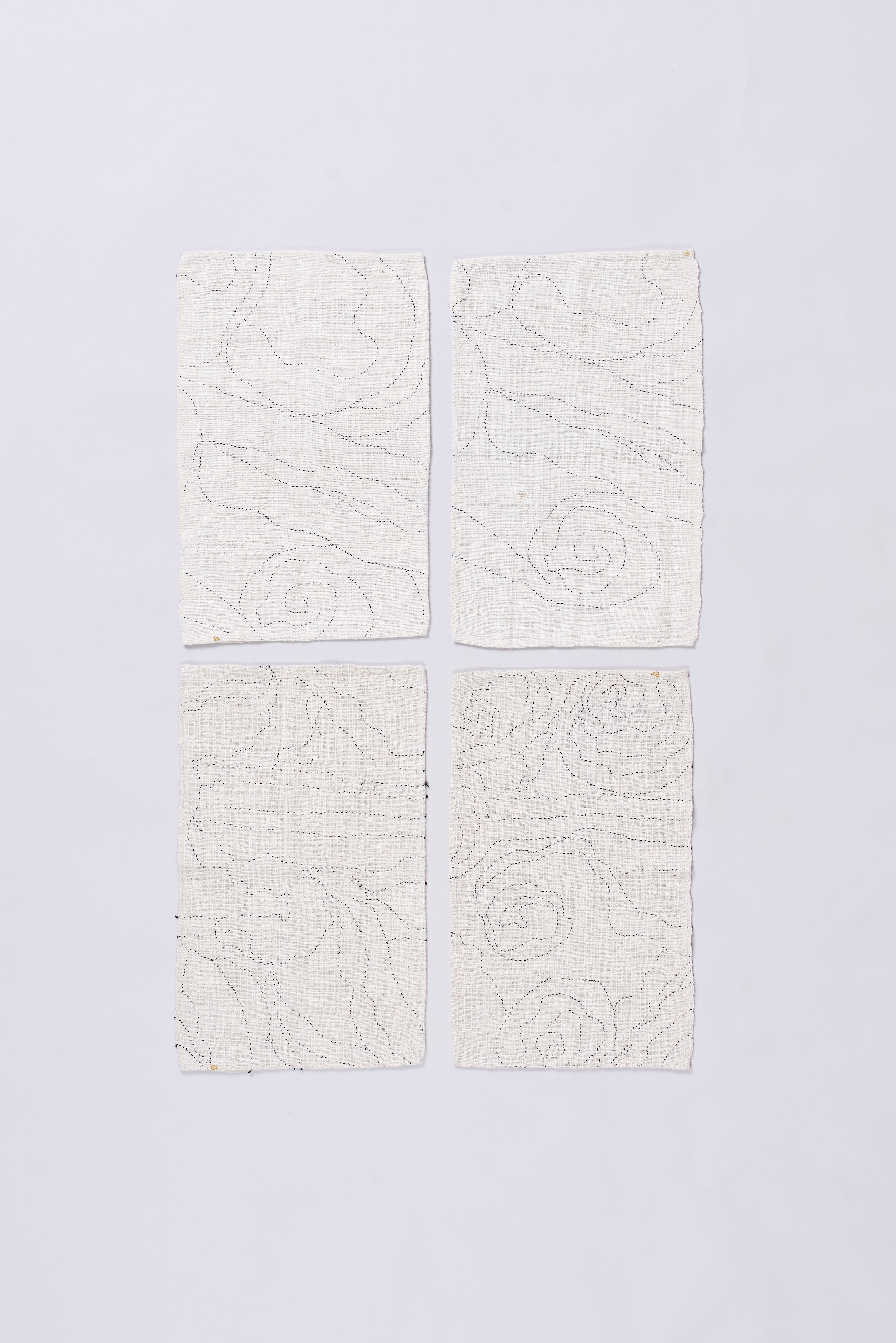 Ecru cotton towel (set of four)