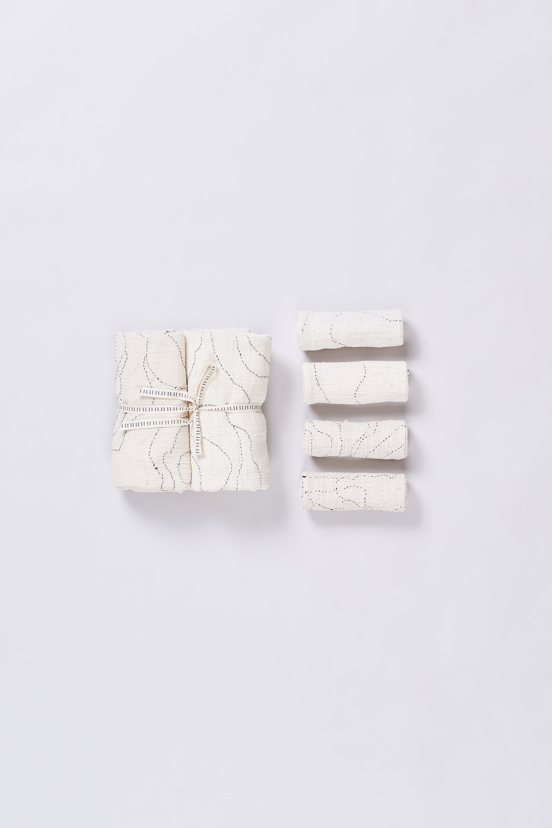 Ecru cotton towel (set of sex)