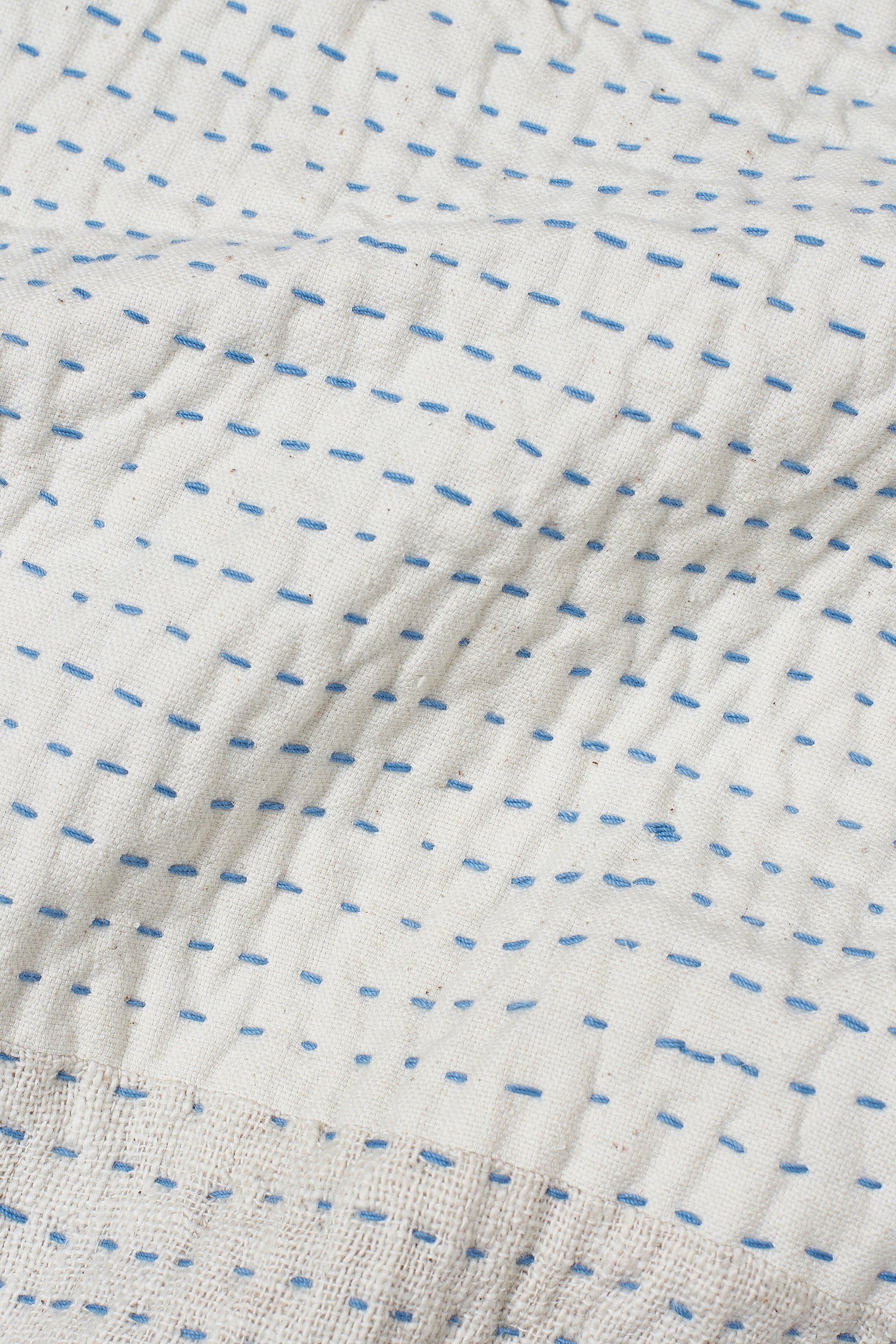 Fabric close-up with kantha
