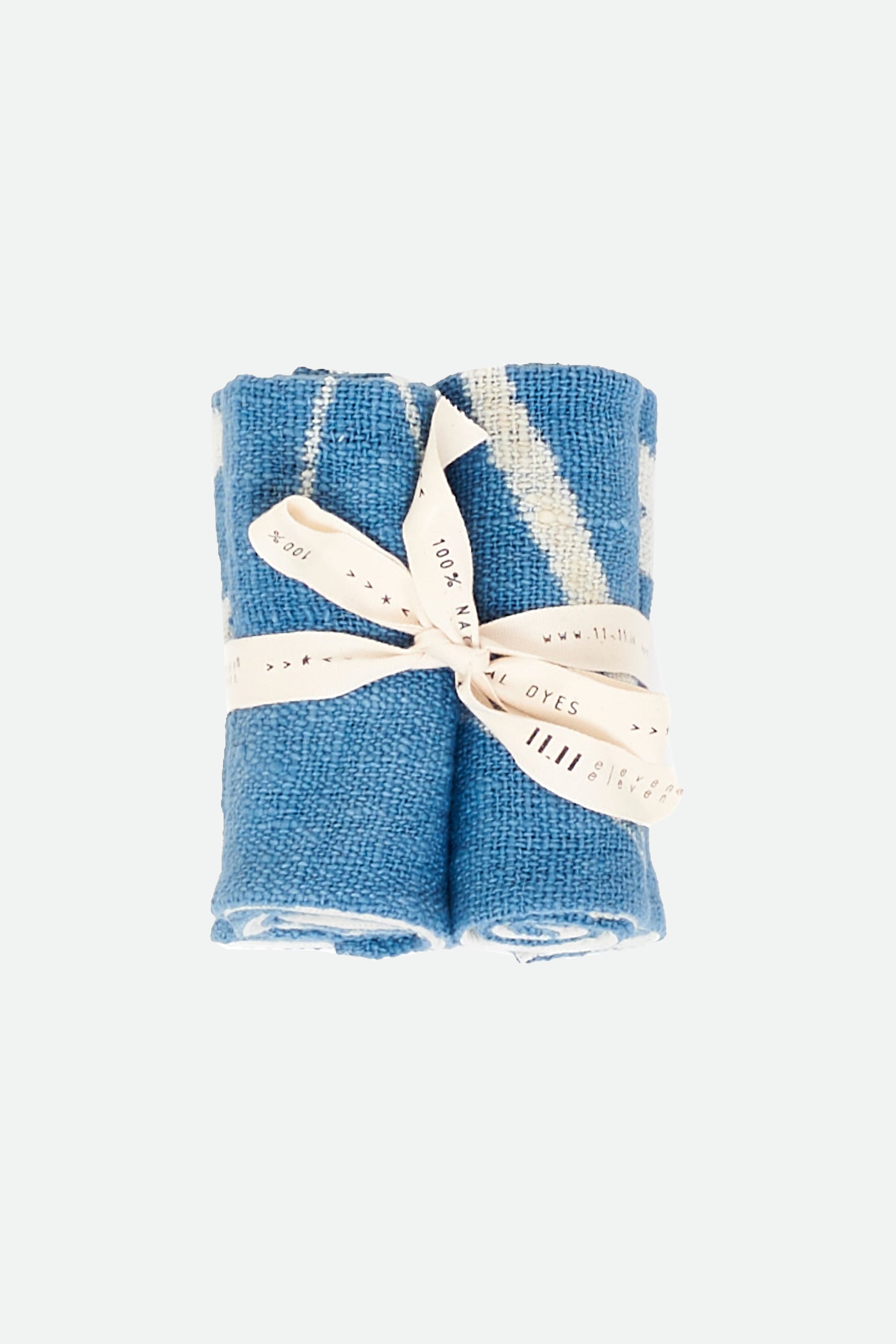Two indigo cotton towel
