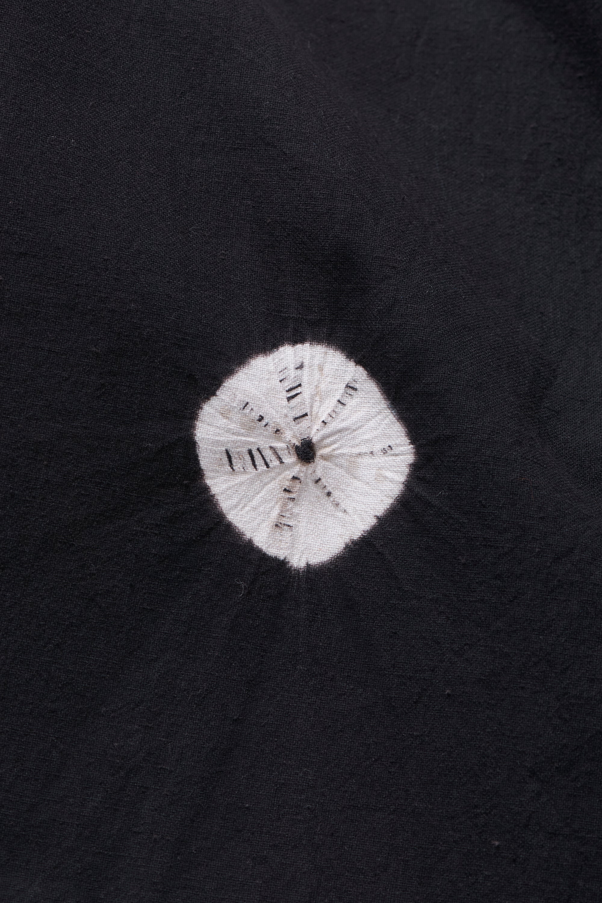 Fabric close- up with shibori