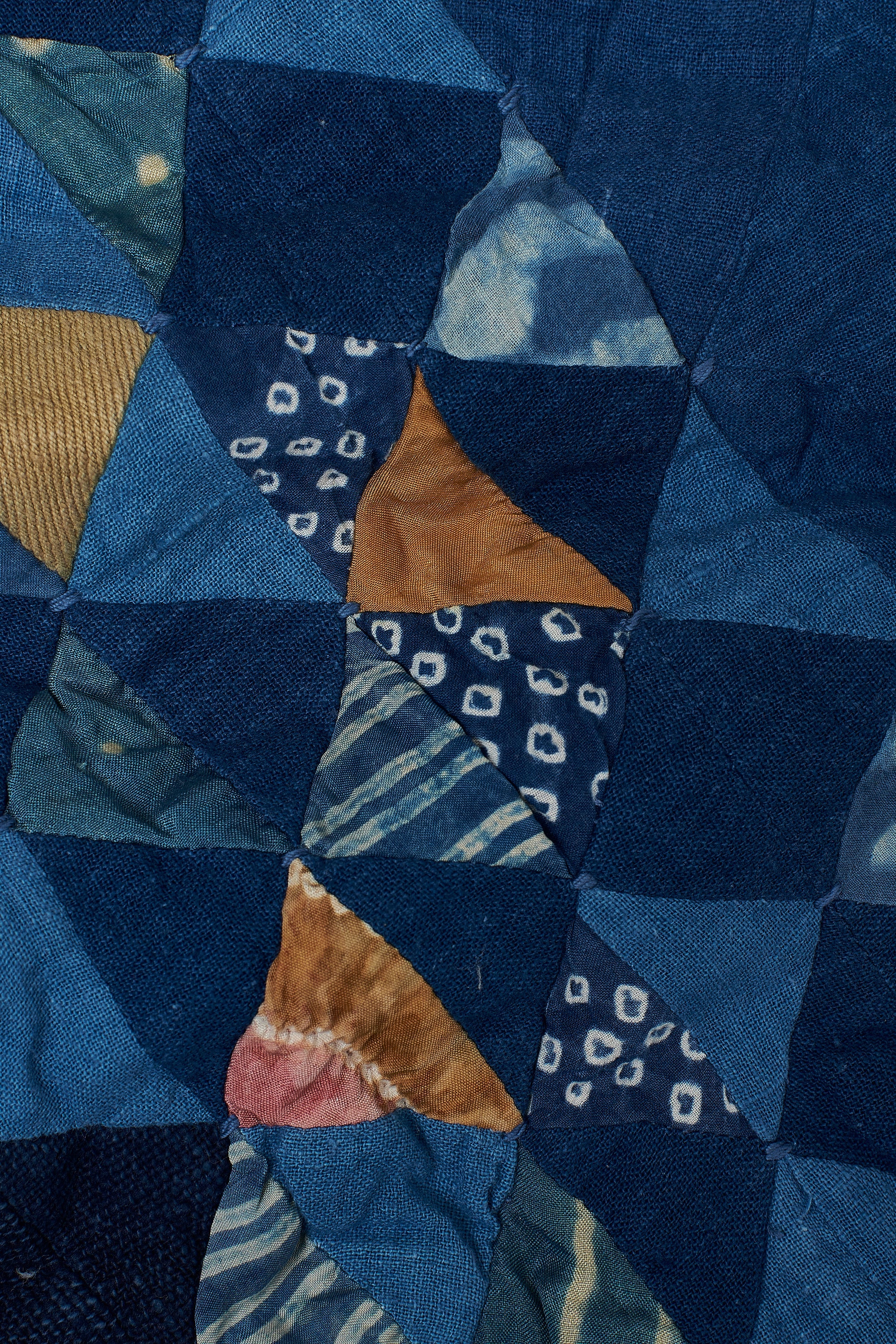 Fabric close-up with patchwork