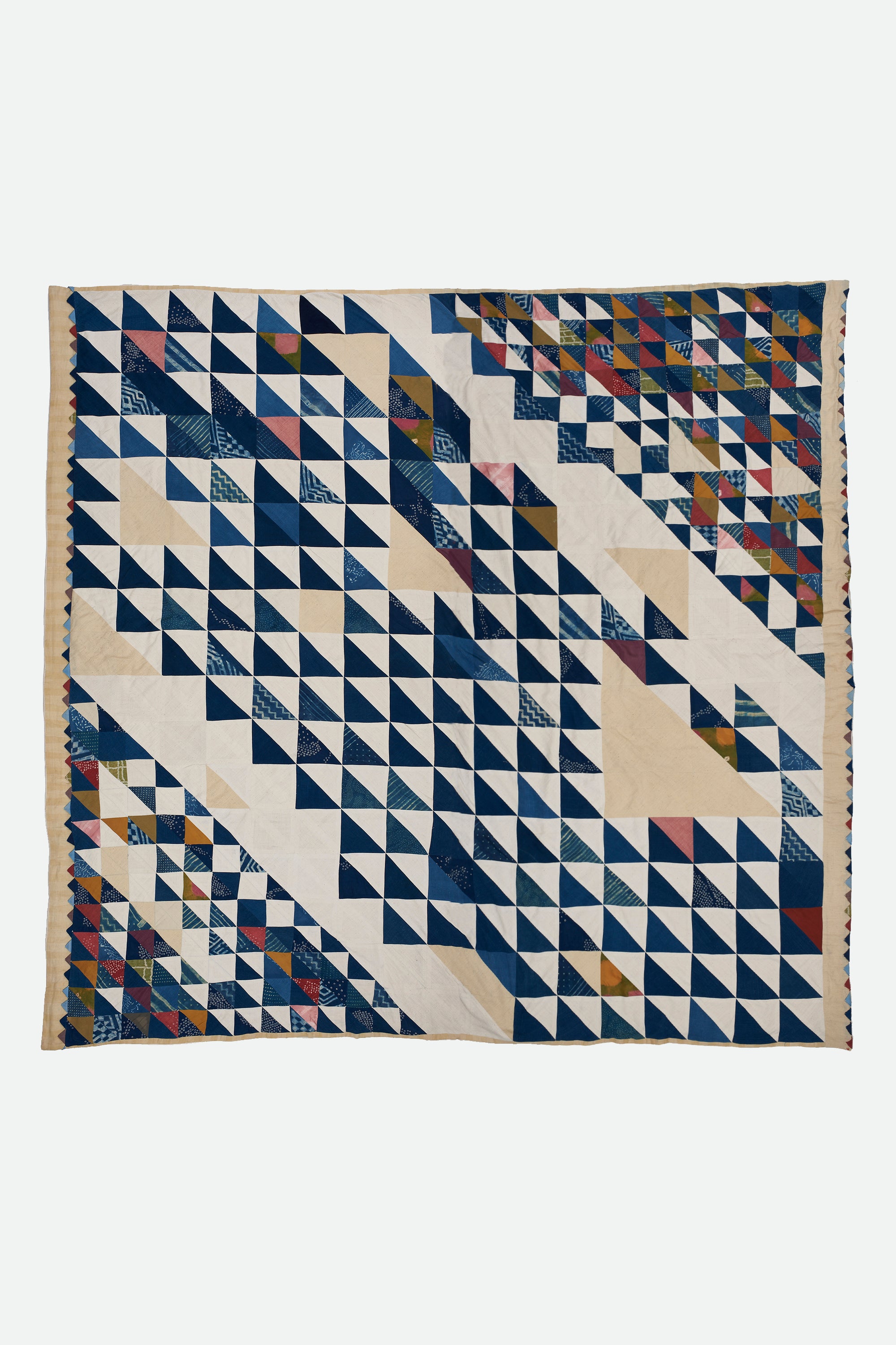 Patchwork quilt in shades of wine