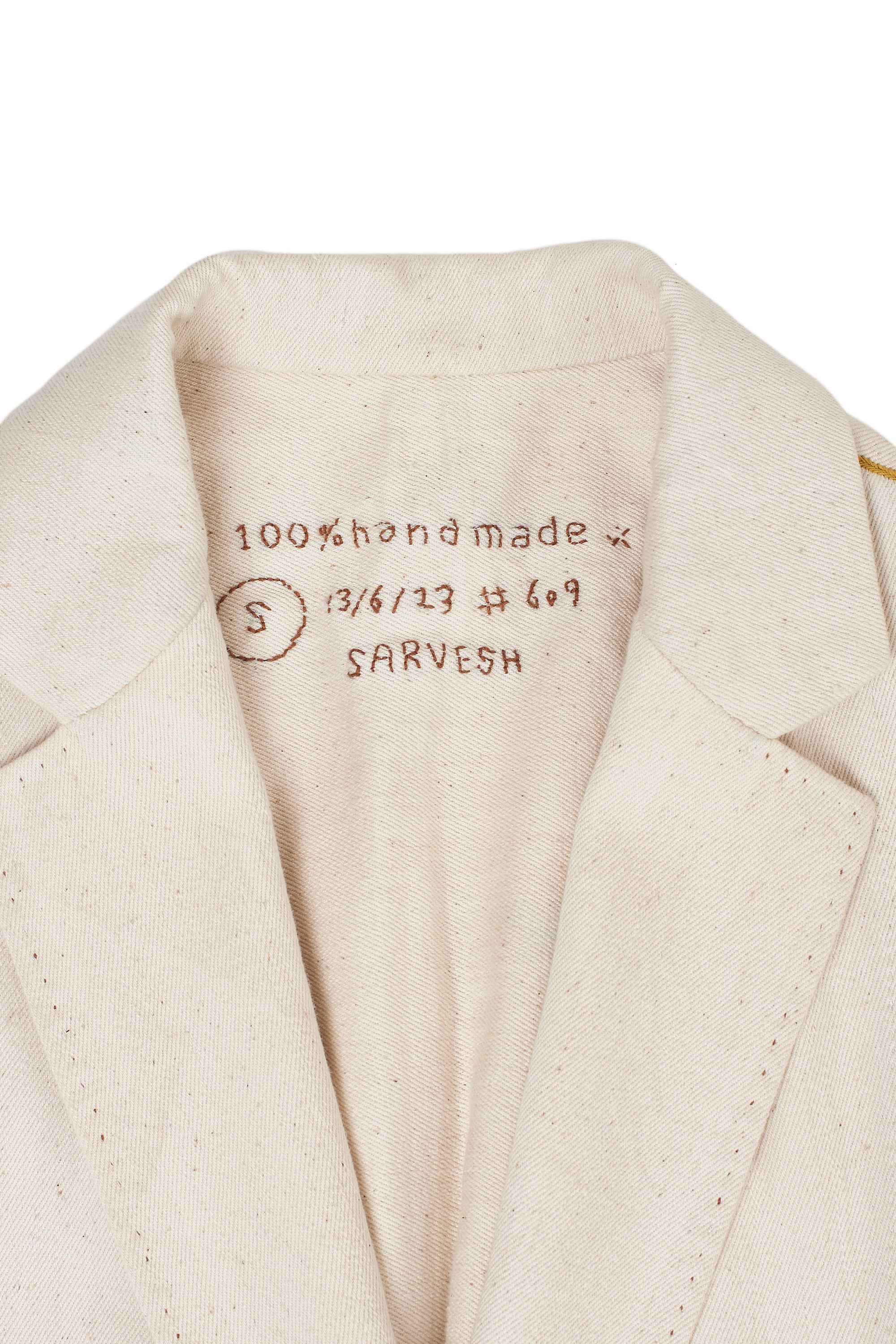 Fabric close-up with collar