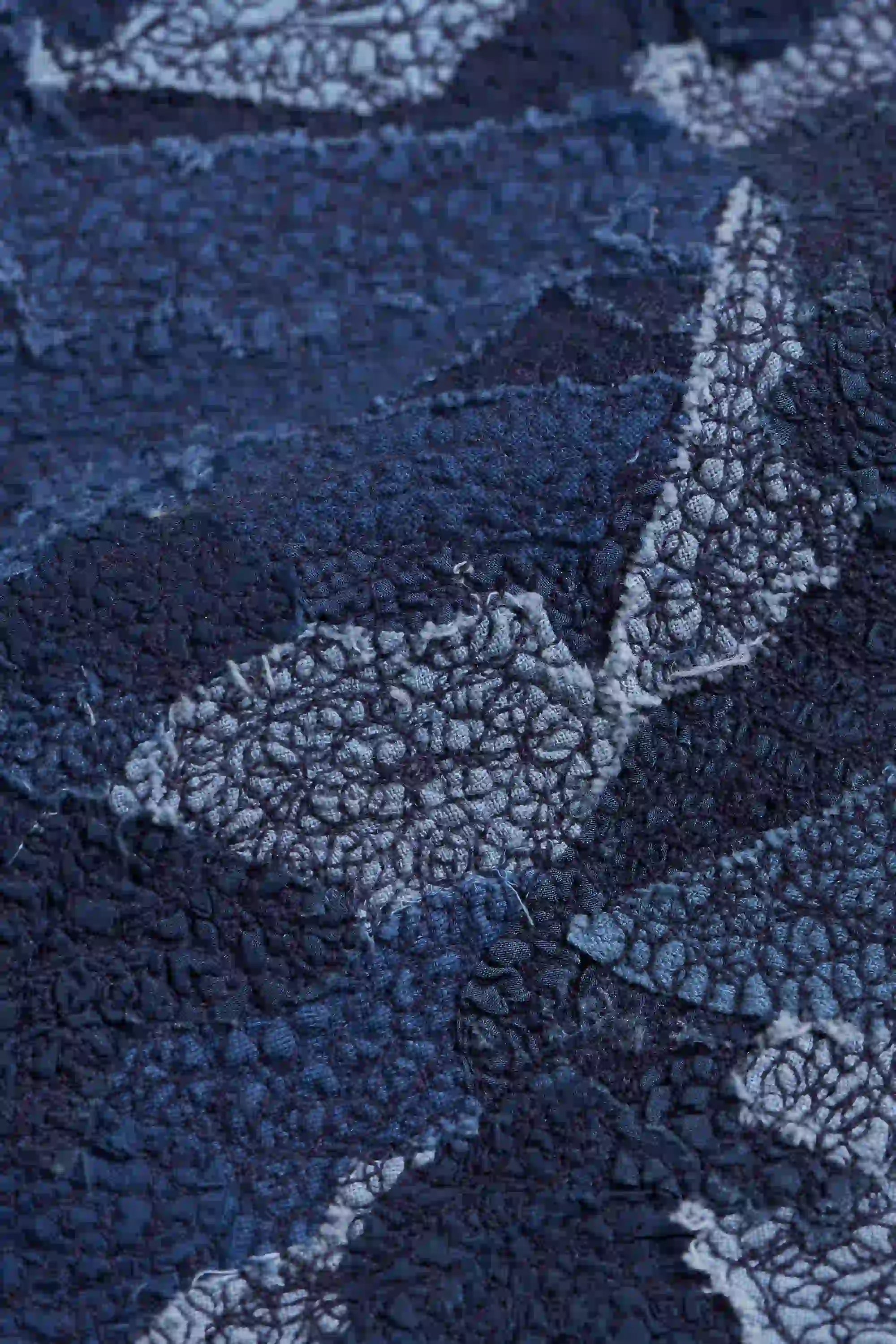 Fabric close-up with patchwork