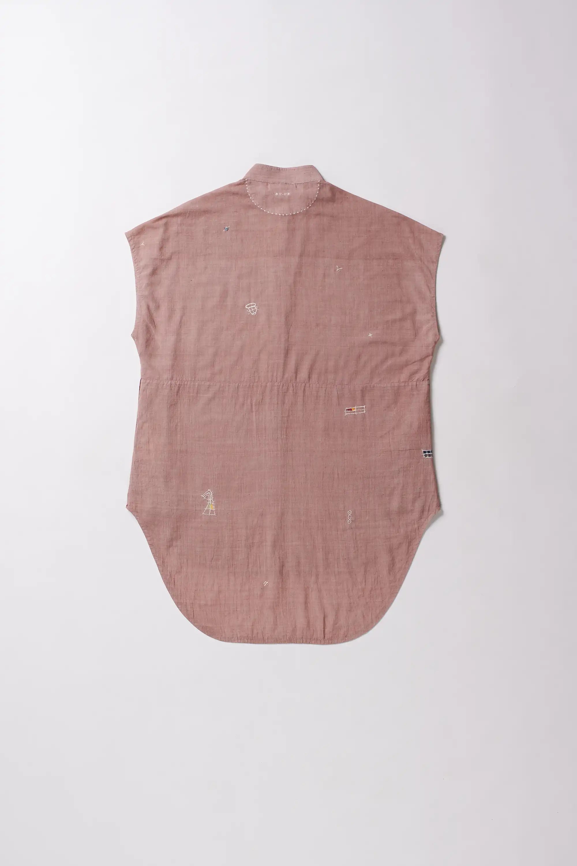 Old rose cotton shirt