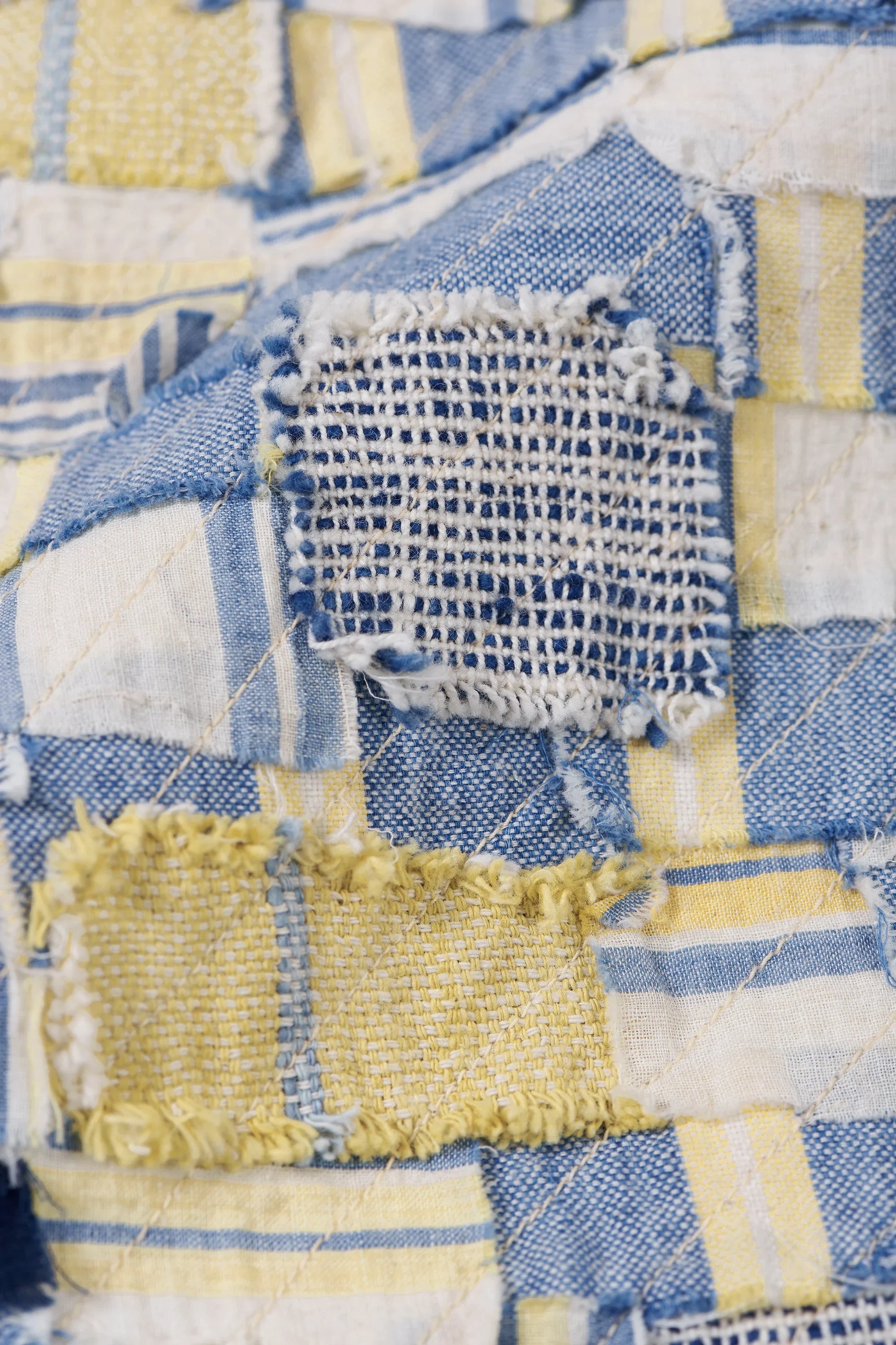 Fabric close-up with patchwork