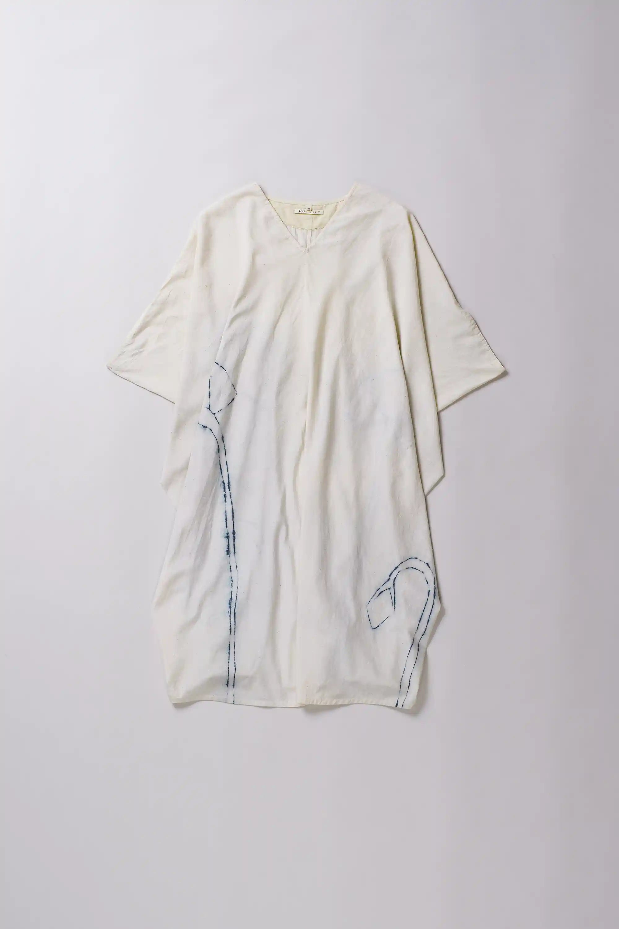 White dress on a white background