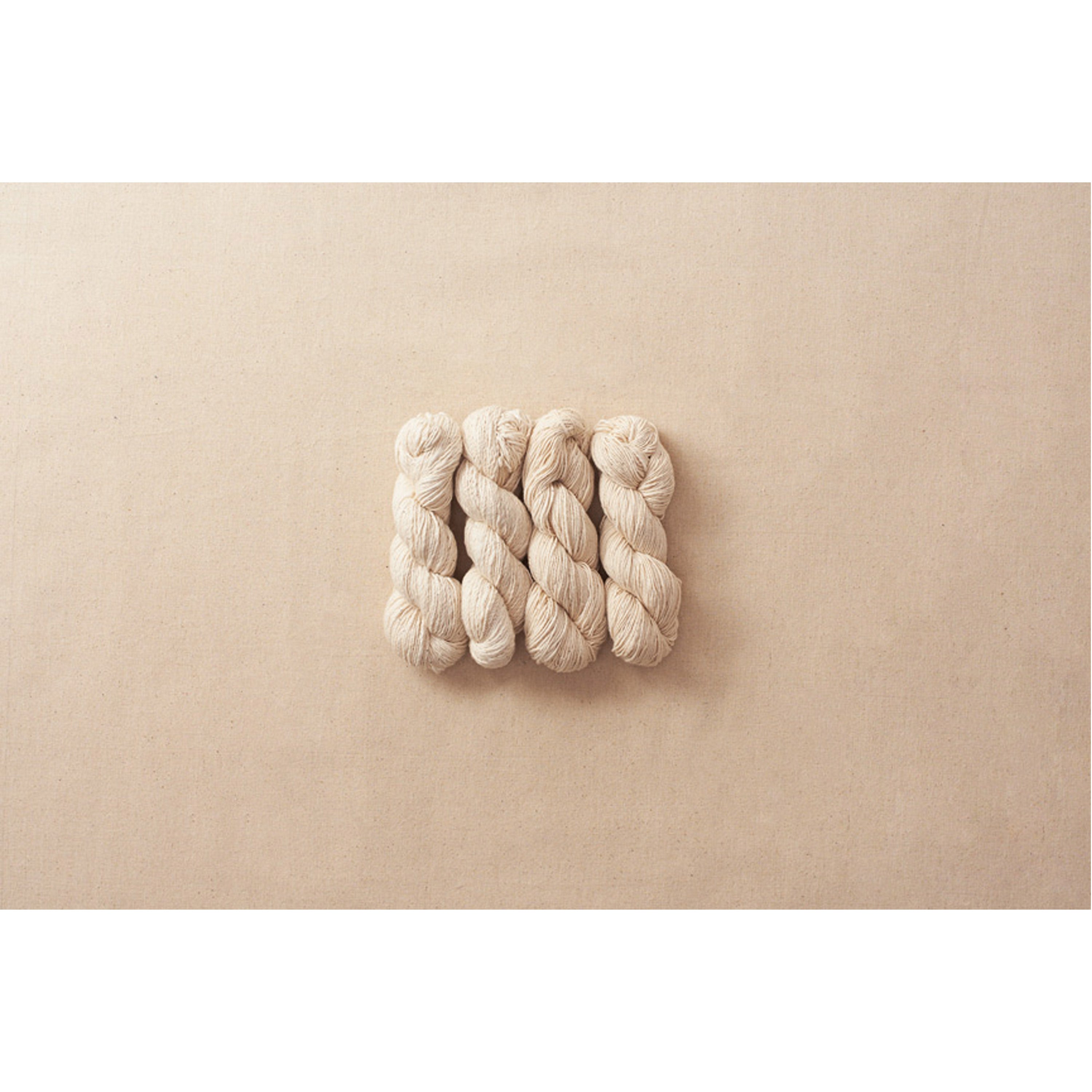 Cotton yarns in ecru