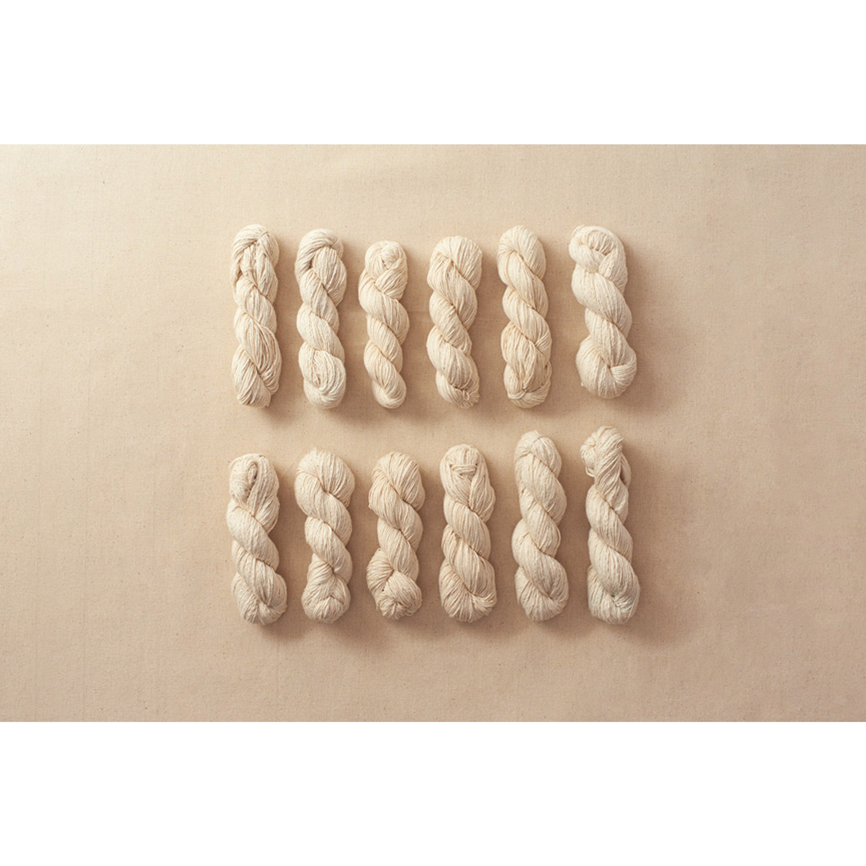 Ecru cotton yarns