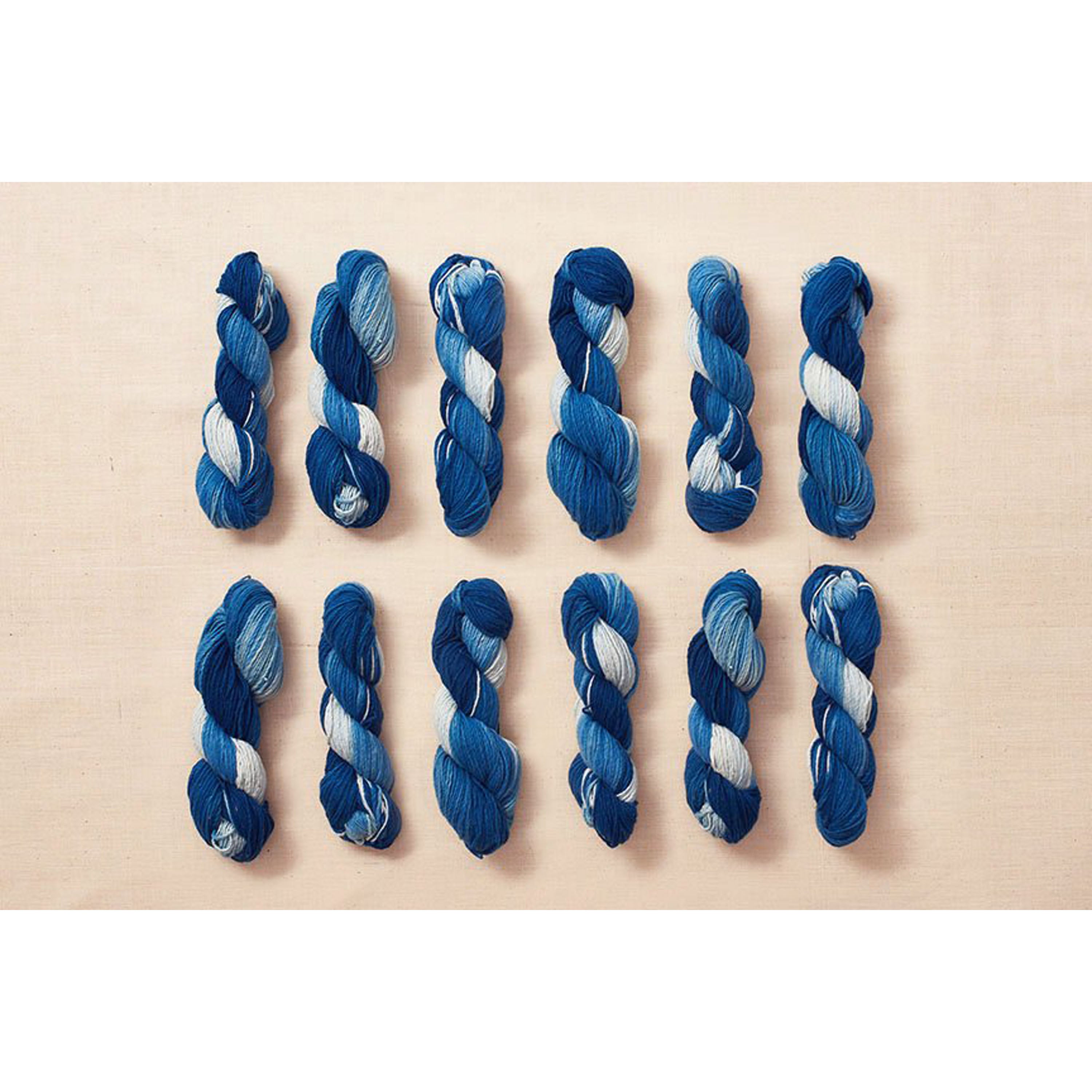 Indigo cotton yarns