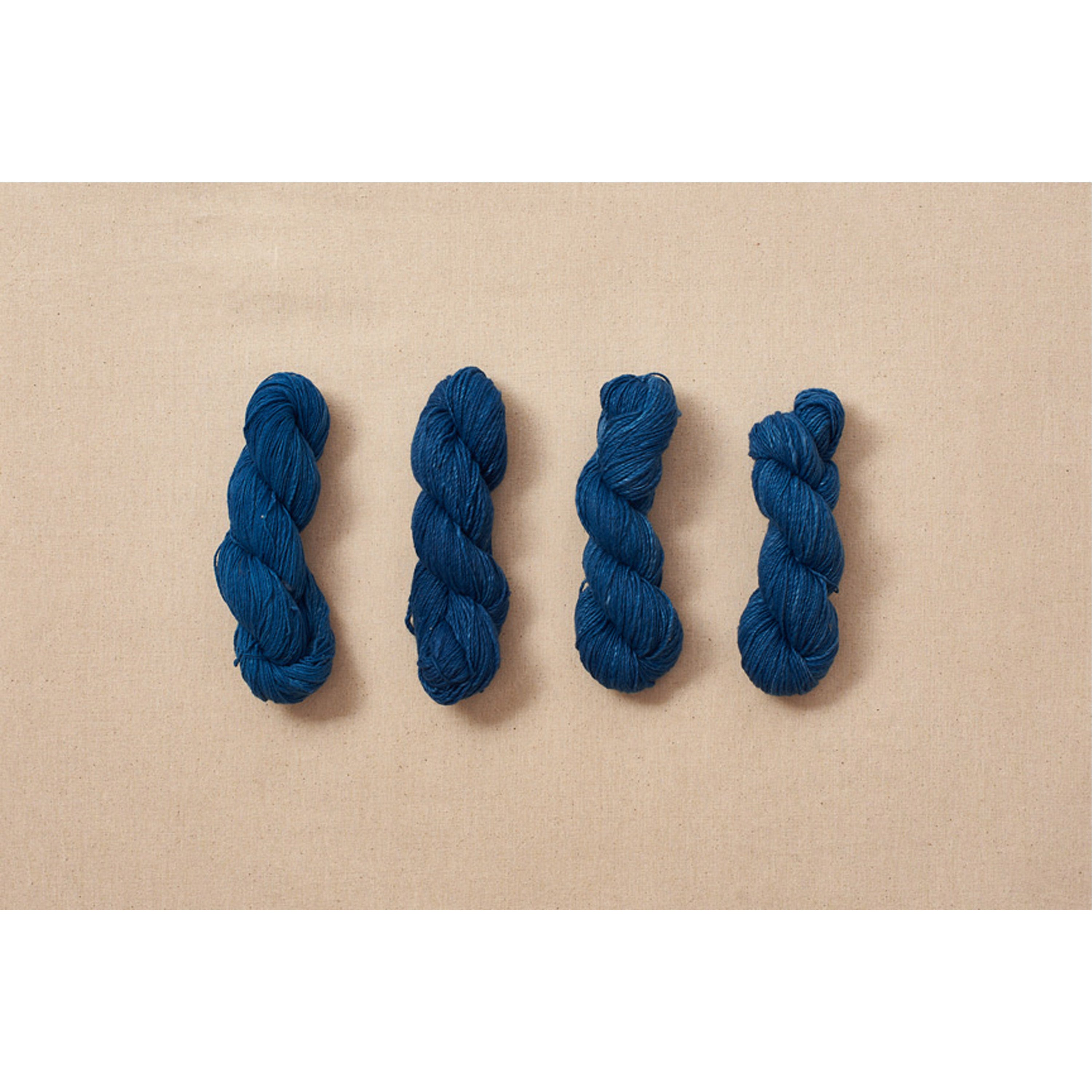 Indigo cotton yarns