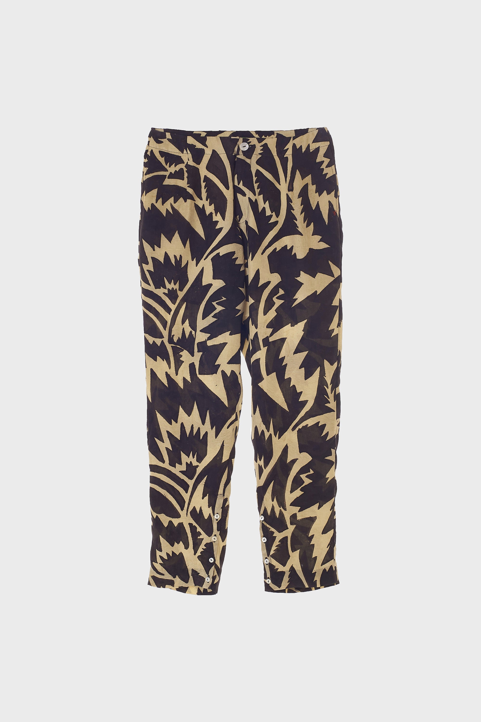 Front shot of  handpainted churidaar pant